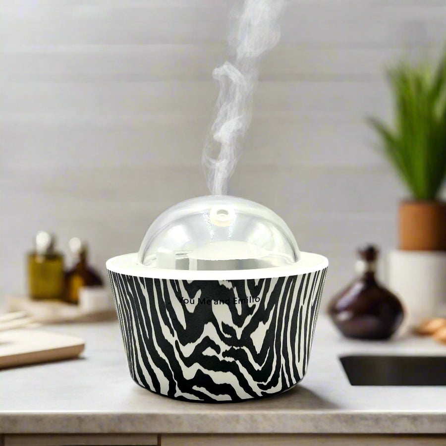 Zebra Stripes Essence Oil Diffuser | Bold Luxury Aroma Experience | YOU ME & EMILIO