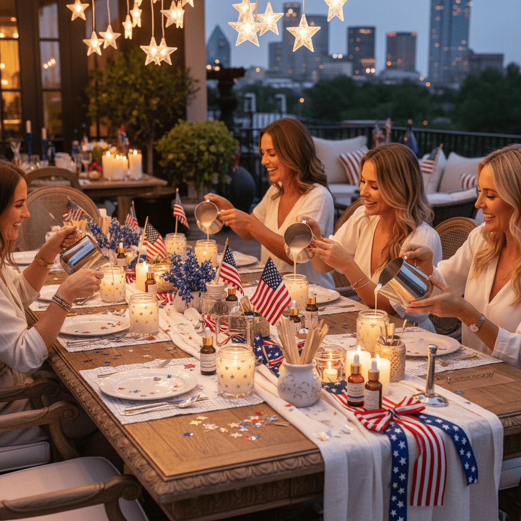 4th of July Candle Making Class in Dallas | Celebrate America's 250th Birthday - You Me and Emilio