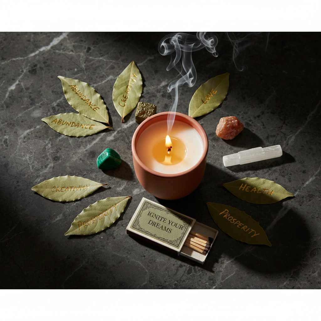 Bay leaf manifestation ritual — how to manifest abundance with bay leaves and candles