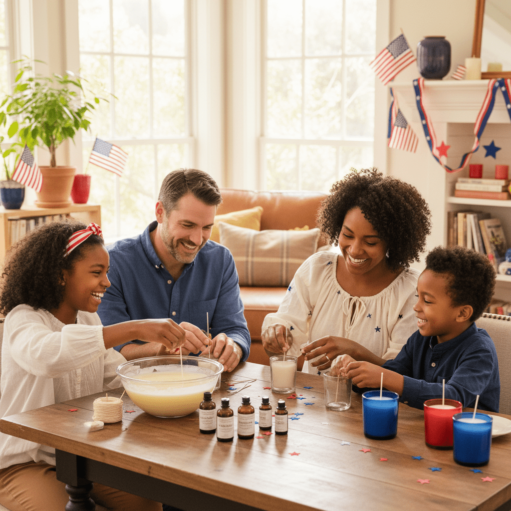 Family-Friendly 4th of July Activities in Dallas: Create Your Own Candle - You Me and Emilio
