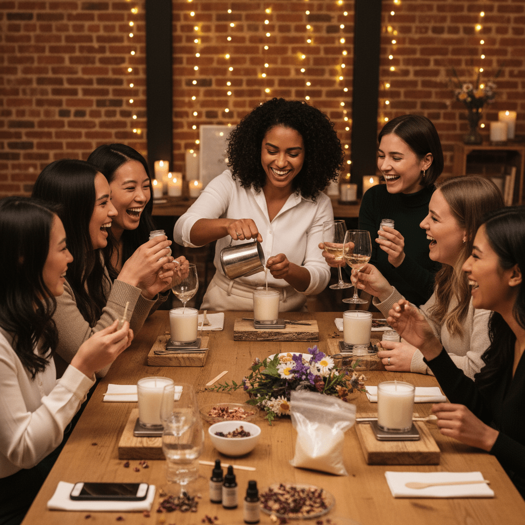 Girls' Night Out Ideas in Dallas: Candle Making Experience by You Me & Emilio - You Me and Emilio