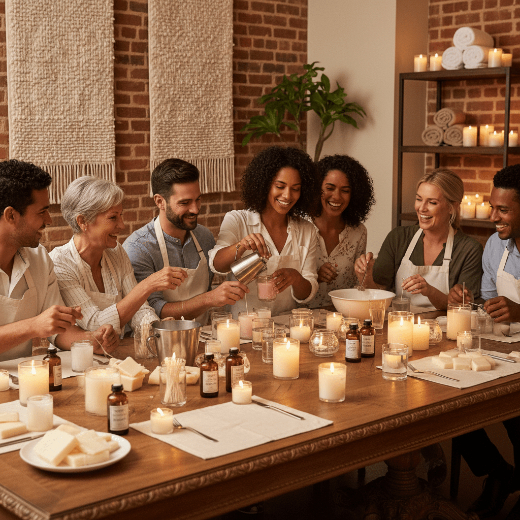 Private Candle Making Classes in Dallas - You Me and Emilio