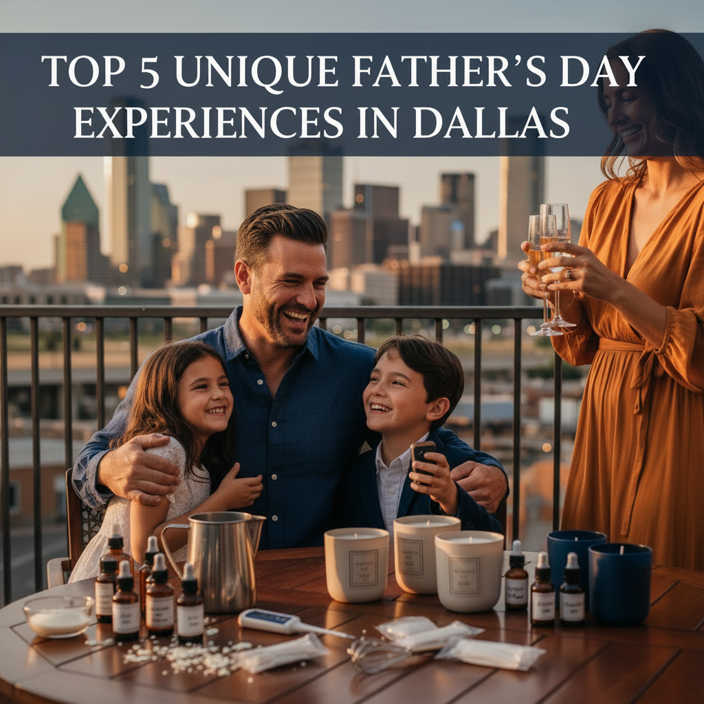 Top 5 unique Father's Day experiences in Dallas — candle making class by You Me & Emilio
