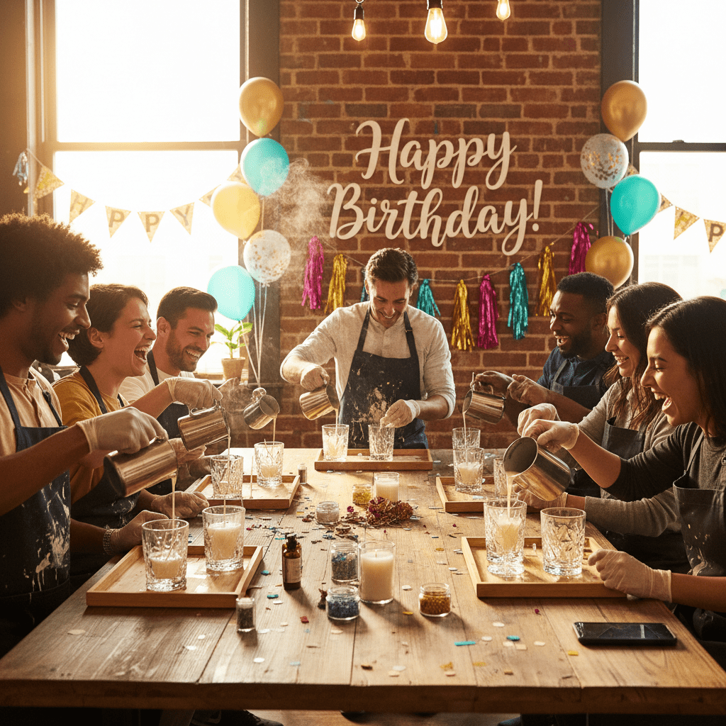 Unique Birthday Party Ideas for Adults in Dallas: Candle Making Experience - You Me and Emilio