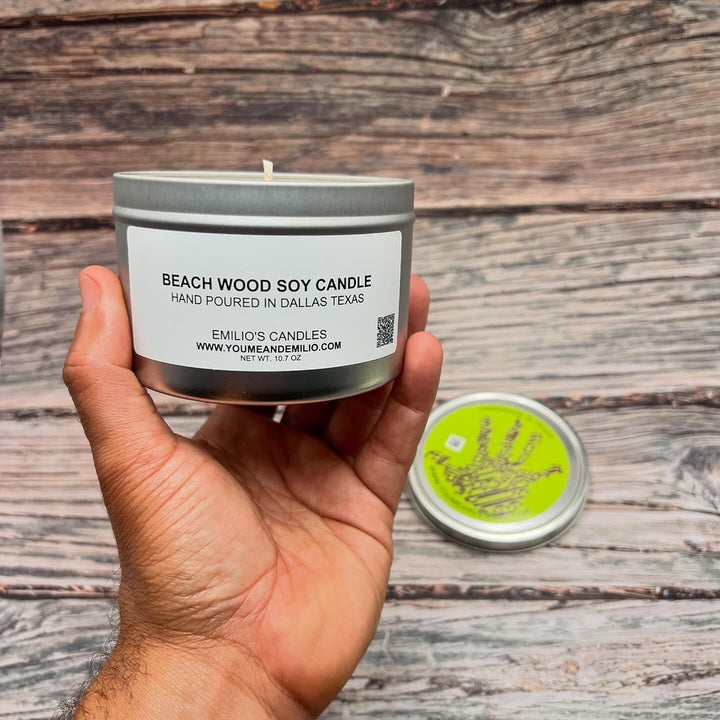 Beach Wood Soy Wax Candle | Soy Candle | Scented Oil | Best Seller Scent | Perfect Summer Scent | Similar to Yankee Candle | Handmade