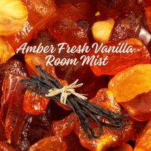 Elevate your atmosphere with the Amber Fresh Vanilla Room Mist, blending the enchanting allure of amber and the soothing essence of vanilla for a timeless fragrance experience.
