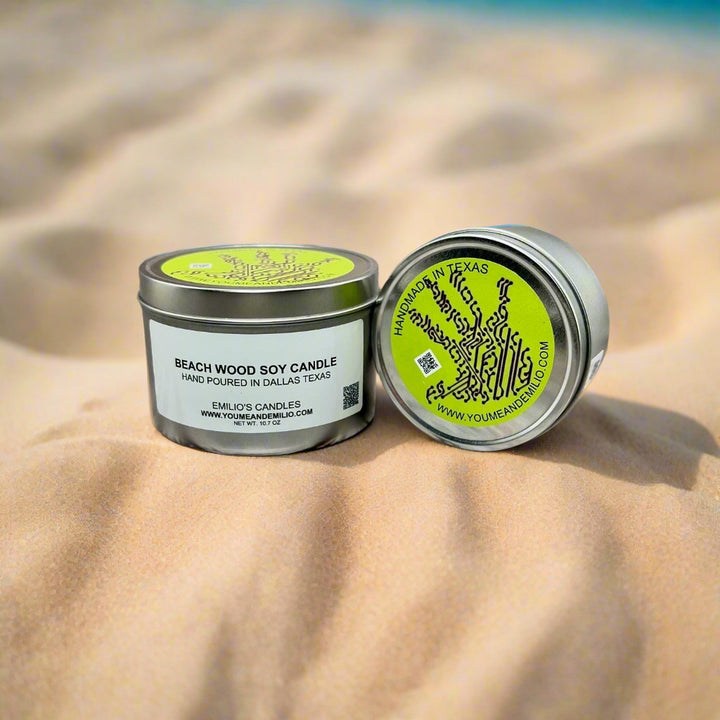 Beach Wood Soy Wax Candle | Soy Candle | Scented Oil | Best Seller Scent | Perfect Summer Scent | Similar to Yankee Candle | Two candles