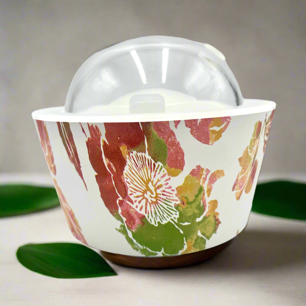 Elegant Blooming Essence Oil Diffuser featuring sculptural floral design and soft misting by YOU ME & EMILIO.