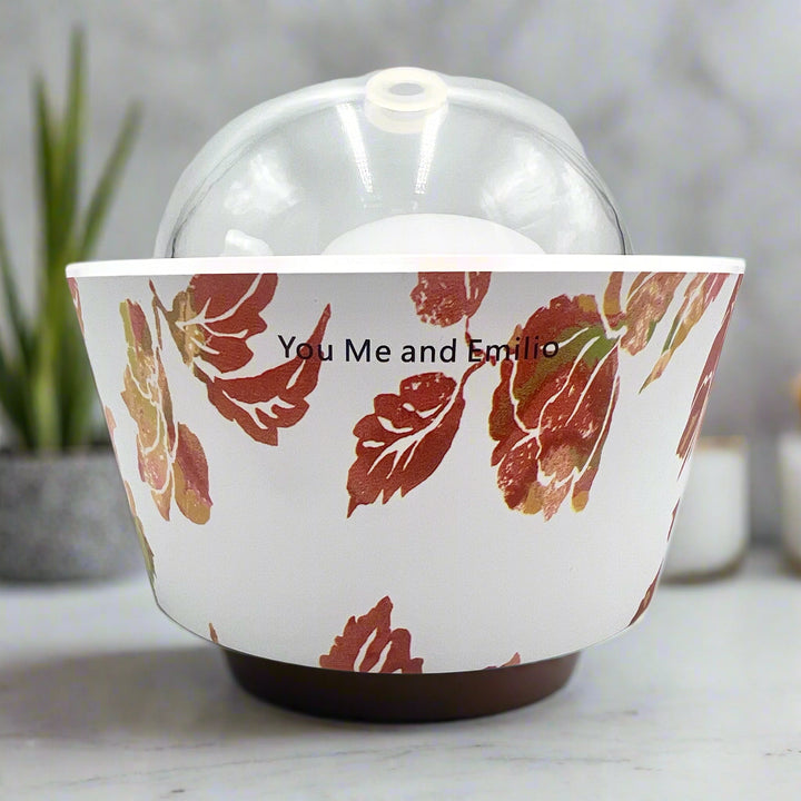 Elegant Blooming Essence Oil Diffuser featuring sculptural floral design and soft misting by YOU ME & EMILIO.