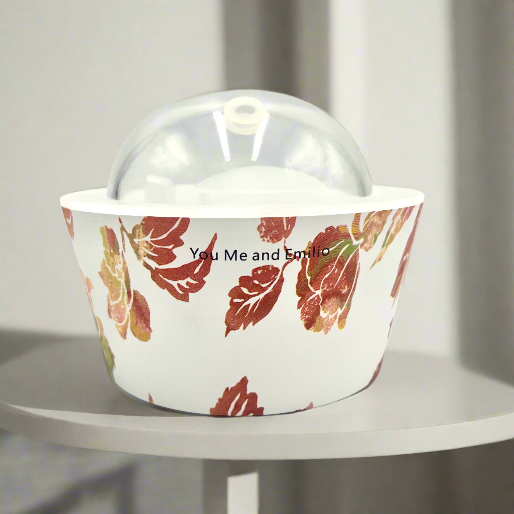 Elegant Blooming Essence Oil Diffuser featuring sculptural floral design and soft misting by YOU ME & EMILIO.