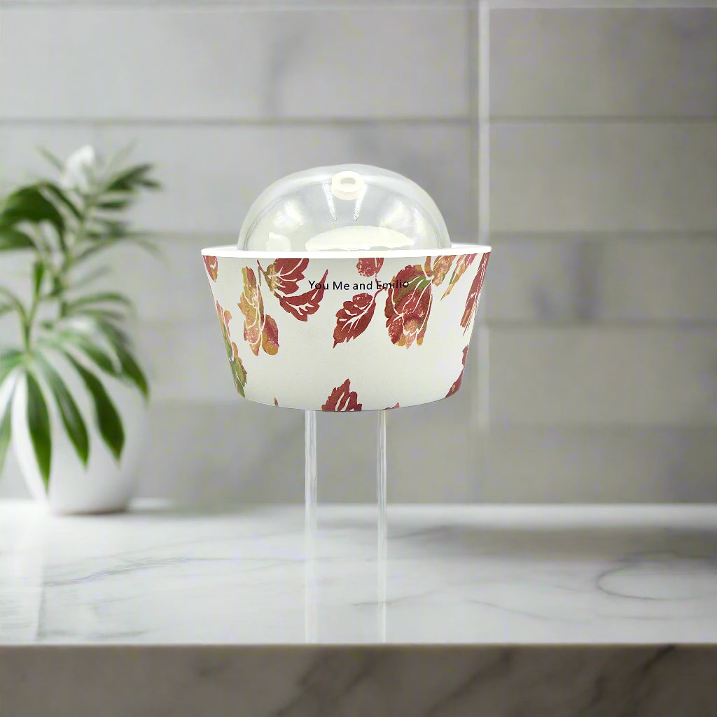 Elegant Blooming Essence Oil Diffuser featuring sculptural floral design and soft misting by YOU ME & EMILIO.