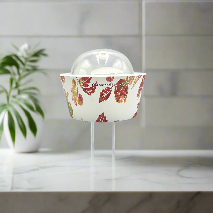Elegant Blooming Essence Oil Diffuser featuring sculptural floral design and soft misting by YOU ME & EMILIO.