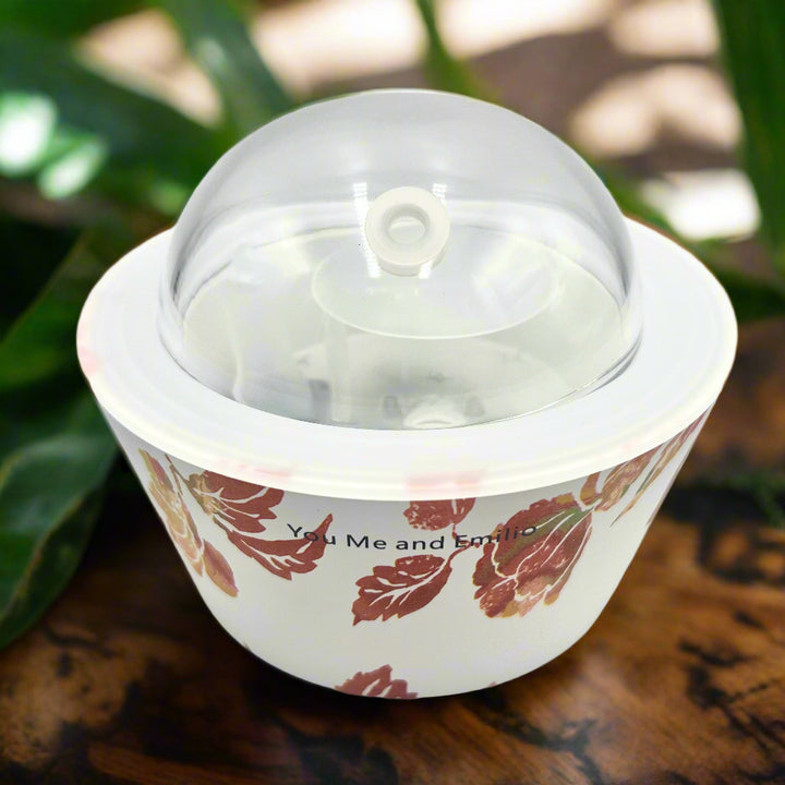 Elegant Blooming Essence Oil Diffuser featuring sculptural floral design and soft misting by YOU ME & EMILIO.