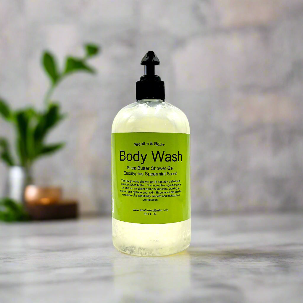 Breathe & Relax Body Wash | Shea Butter Shower Gel | Hand Poured in Dallas Texas | Scented Body Wash | Fragrance Oils | Bath & Body Works 