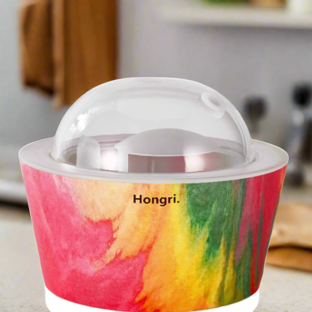 Color Me Essential & Fragrance Oil Diffuser emitting a colorful mist, creating a lively and vibrant atmosphere.