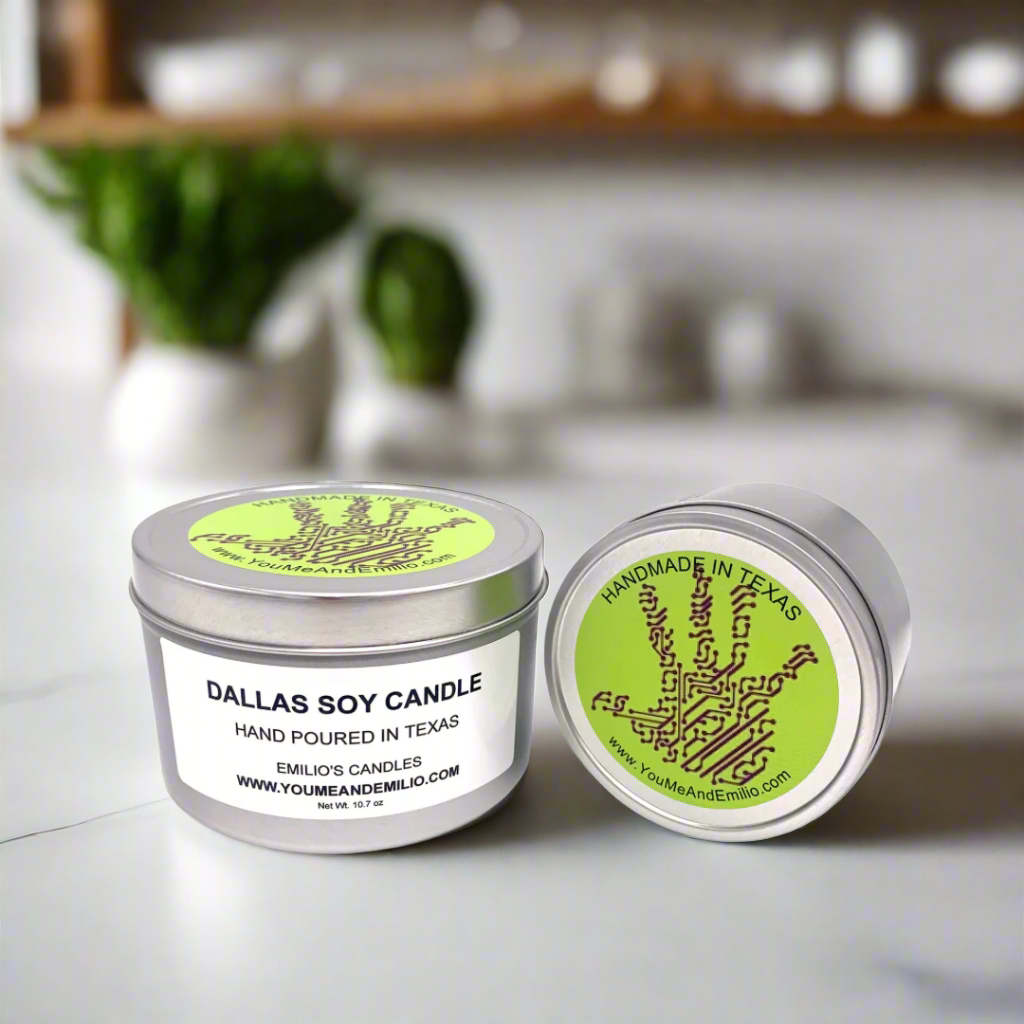 Dallas Soy Candle | Celebrating Pride Month Happy Pride from You Me and Emilio 