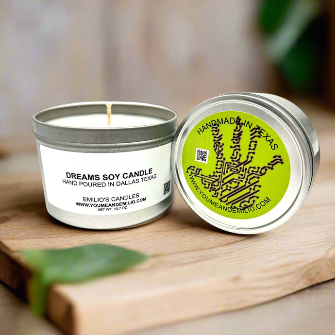 Dreams Soy Candle | Pure Soy Wax | Pink Chiffon | Scented Candle | You Me And Emilio | Emilio’s Candles | Hand Poured | Best Selling Scent | Luxury Scent | Luxury | Luxury Smells 