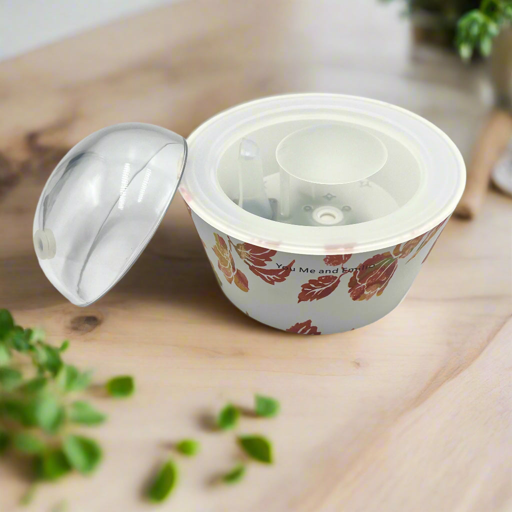 Elegant Blooming Essence Oil Diffuser featuring sculptural floral design and soft misting by YOU ME & EMILIO.