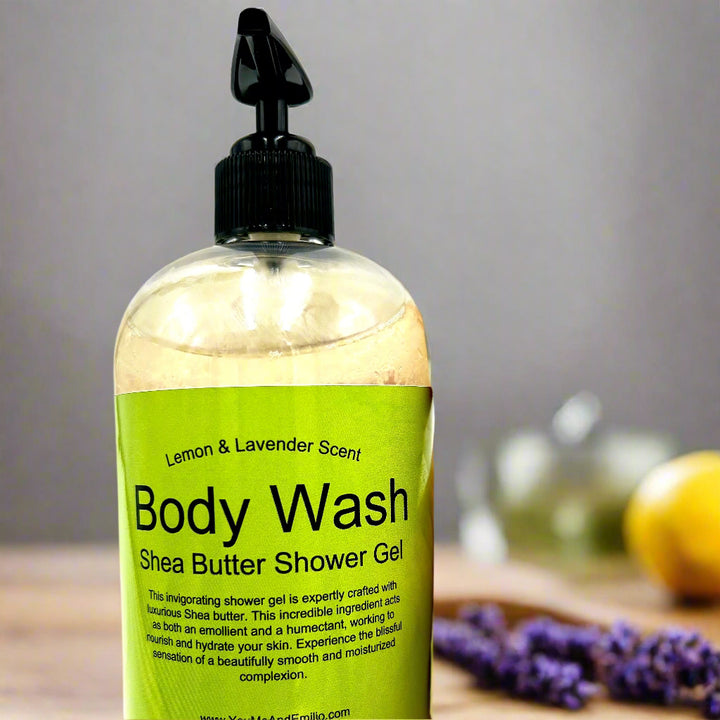 Lemon & Lavender Body Wash | Shea Butter Shower Gel