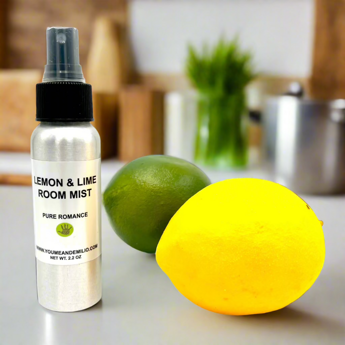 Lemon & Lime Room mist small aluminum bottle