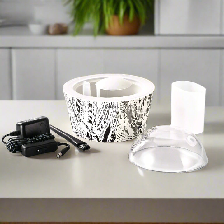 Le Royal Essential & Fragrance Oil Diffuser in a calming, minimalist living room, infusing the air with soothing aromas.