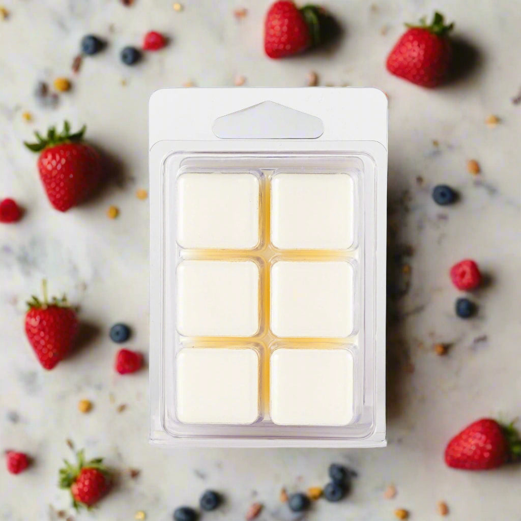 Mister Berry Soy Wax Melts

Our Mister Berry Soy Wax Melt is a captivating fragrance that combines the sweet and juicy essence of berries with creamy undertones.

We take pride in using only the finest ingredients in our products. That's why our Mister Berry Soy Wax Melts are crafted from 100% Soy Wax and natural fragrance oils. Soy wax provides a clean and eco-friendly burn, allowing you to enjoy the delightful aroma without any harmful toxins or pollutants. The natural fragrance oils we use are