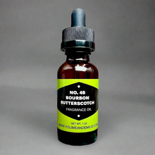 A bottle of No. 45 Bourbon Butterscotch Fragrance Oil, showcasing a luxurious blend of butterscotch, bourbon whiskey, and vanilla, ideal for diffusers and DIY candles. Honoring 45th President of the United Sates, Donald John Trump. 