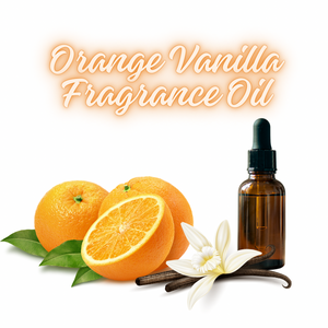 Orange Vanilla Fragrance Oil bottle, showcasing the sweet and tangy citrus-vanilla blend for diffusers and home fragrance use.