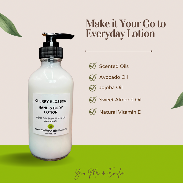 Make it your go to everyday lotion, Made with scented oils, avocado oil, jojoba oil, sweet almond oil, and natural vitamin E. 