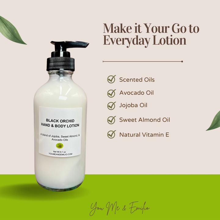 Make it your go to everyday lotion, Made with scented oils, avocado oil, jojoba oil, sweet almond oil, and natural vitamin E. 