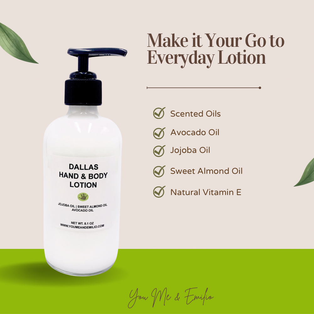 Make it your go to everyday lotion, Made with scented oils, avocado oil, jojoba oil, sweet almond oil, and natural vitamin E. 