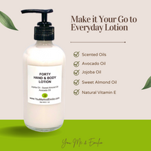 Make it your go to everyday lotion, Made with scented oils, avocado oil, jojoba oil, sweet almond oil, and natural vitamin E. 