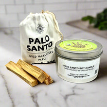 Palo Santo Soy Candle best seller scent cleanse your space. Embrace the ancient ritual of Palo Santo with this healing soy candle designed to clear negative energy.