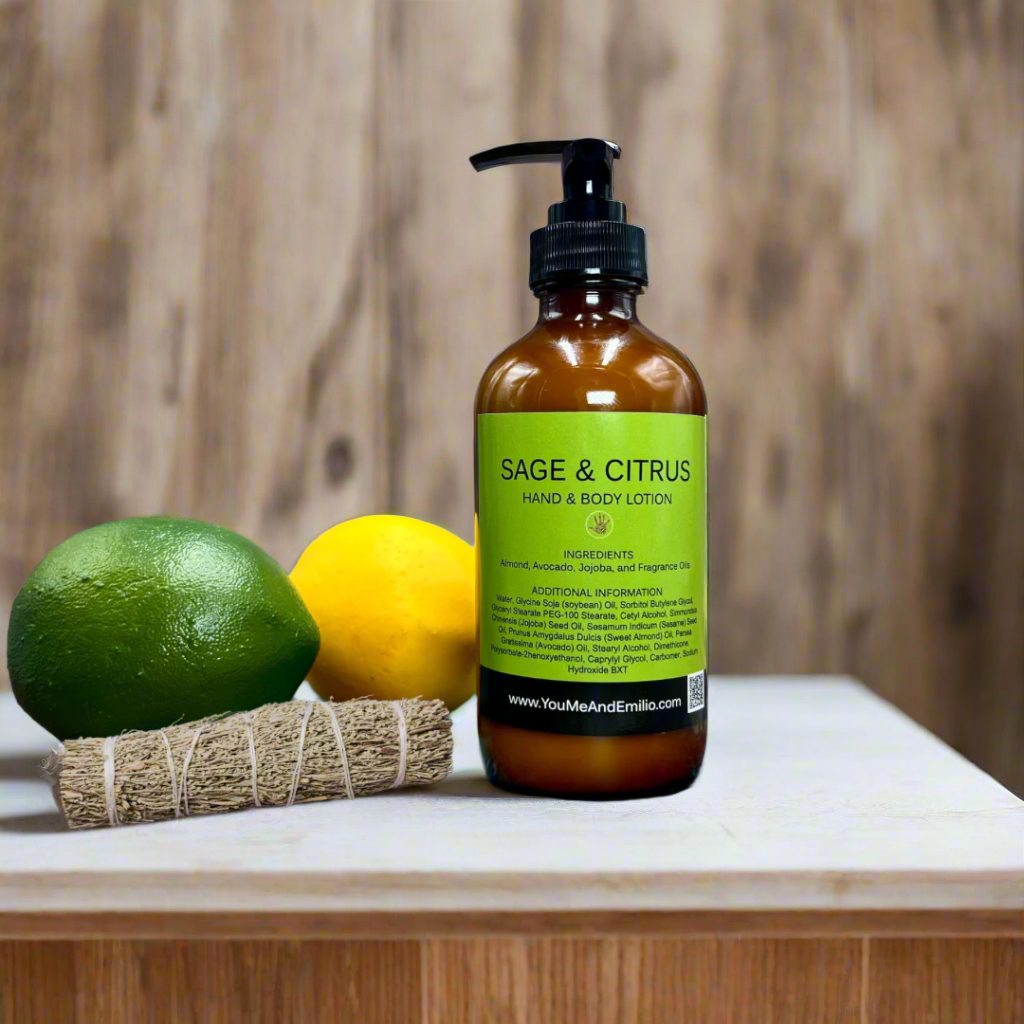 Sage & Citrus Hand And Body Lotion | All natural | Jojoba Oil | Sweet Almond Oil | Avocado Oil 