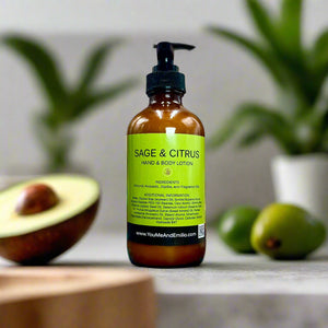 Sage & Citrus Hand And Body Lotion | All natural | Jojoba Oil | Sweet Almond Oil | Avocado Oil | self care