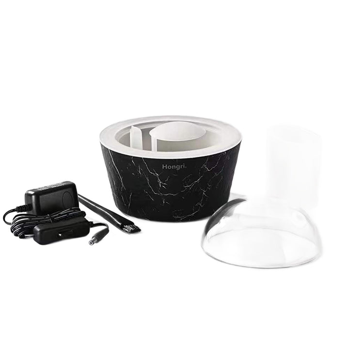 Modern ultrasonic diffuser in Stormy Night finish, perfect for setting a relaxing mood.
