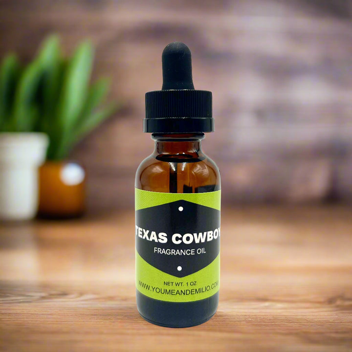 Texas Cowboy Leather Fragrance Oil

Bold • Rugged • Timeless
Inspired by the Spirit of the Wild West | Handcrafted in Dallas, Texas



🌵 Overview

Unleash the rugged charm of the open plains with our Texas Cowboy Leather Fragrance Oil, a bold and evocative scent designed to bring the untamed essence of the Wild West into any space. Inspired by our best-selling Texas Cowboy Soy Candle, this premium oil captures the raw, masculine spirit of freshly worn leather, wide-open skies, and the freedom 