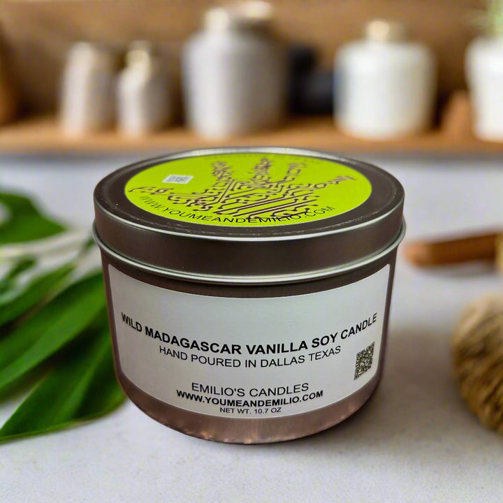 Wild Madagascar Vanilla Soy Candle | Luxury Scent | Scented Candles | Hand Poured | Handmade 