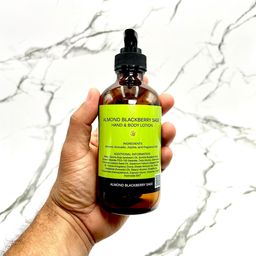 Almond Blackberry Sage Hand & Body Lotion - You Me and Emilio
