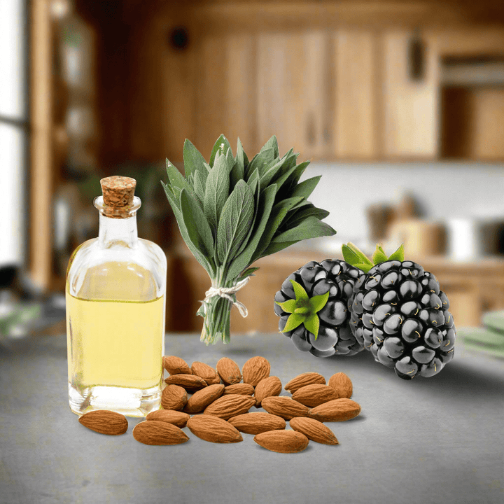 Almond Blackberry Sage Soy Candle - You Me and Emilio