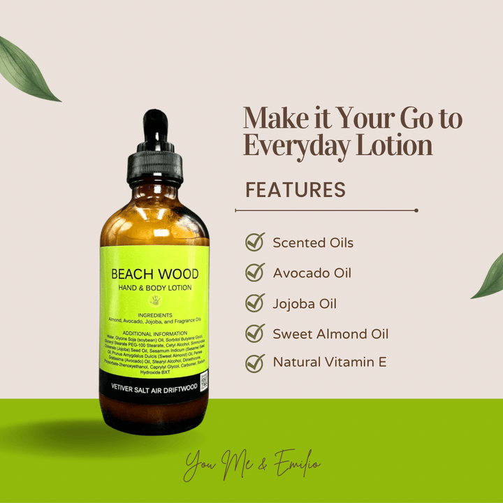 Beach Wood Hand & Body Lotion - You Me and Emilio