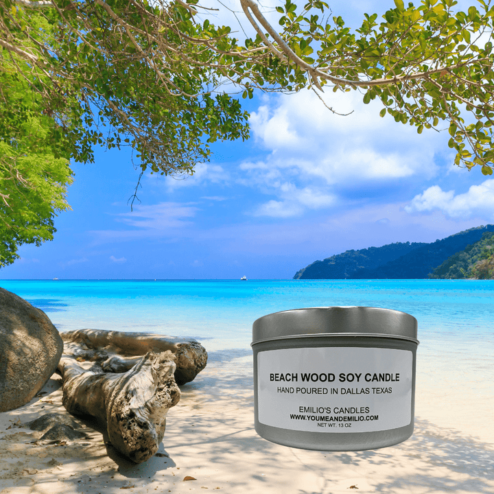 Beach Wood Soy Candle - You Me and Emilio