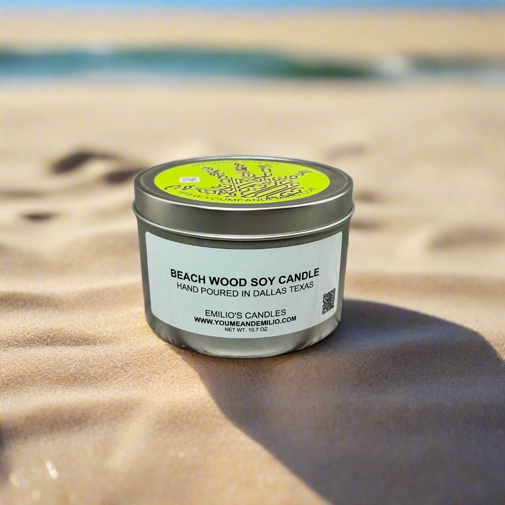 Beach Wood Soy Candle - You Me and Emilio