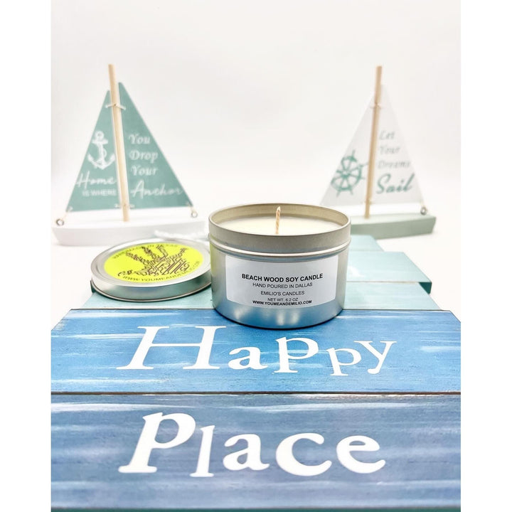 Beach Wood Soy Candle - You Me and Emilio