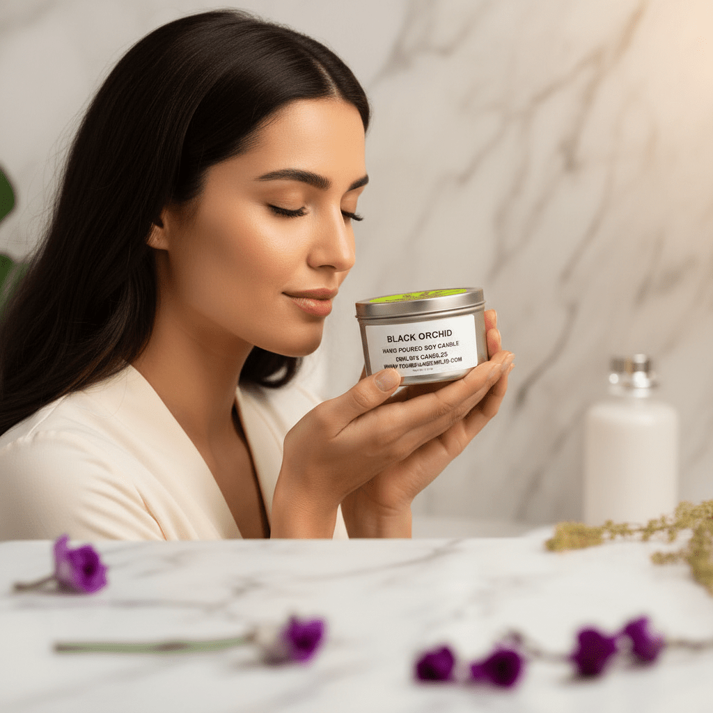 Black Orchid Soy Candle - You Me and Emilio
