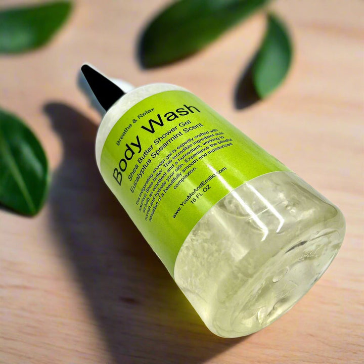 Breathe & Relax Body Wash | Shea Butter Shower Gel | Eucalyptus Spearmint - You Me and Emilio