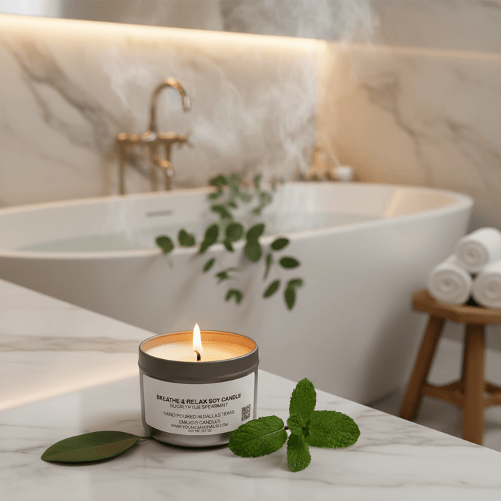 Breathe & Relax Soy Candle | Eucalyptus Spearmint - You Me and Emilio