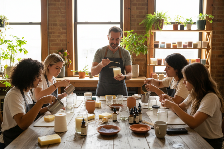 Candle making class tough by Emilio horton