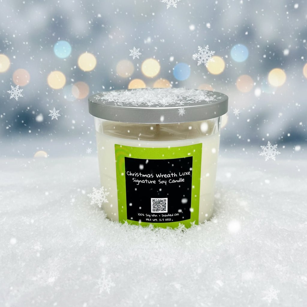 Christmas Wreath — Luxe Signature Soy Candle - You Me and Emilio