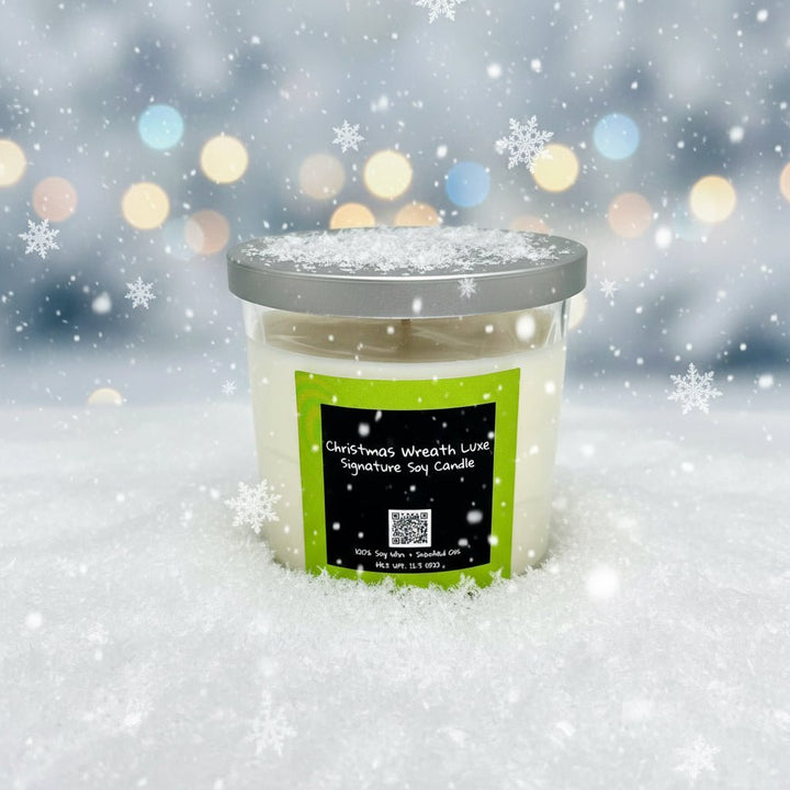 Christmas Wreath — Luxe Signature Soy Candle - You Me and Emilio